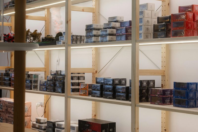 shelving units collectible display collection display — photo by I'm Zion