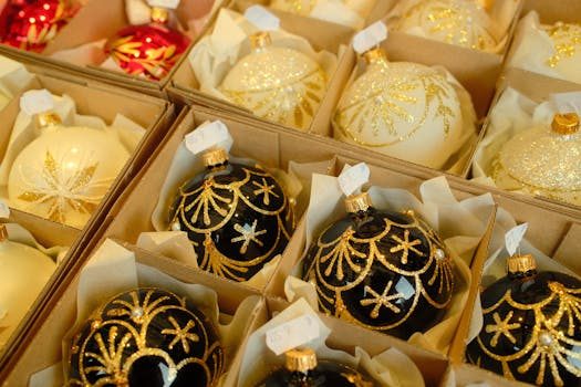 Collection of vintage German hand-blown glass Christmas ornaments with silvered interiors